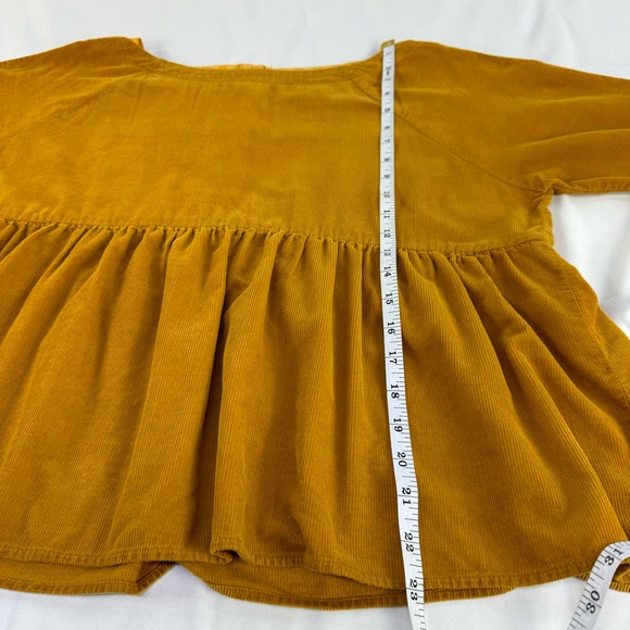 Anthropologie Maeve Maria babydoll button back corduroy blouse oversized small - Picture 7 of 14